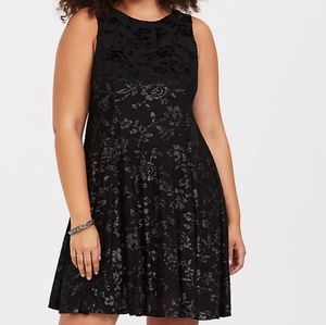 Torrid Black Floral Dress